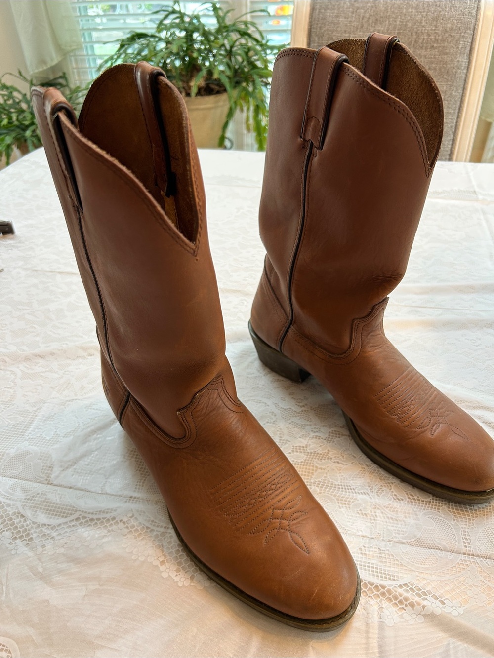 Durango Brown Leather Western Cowboy Boots for Men